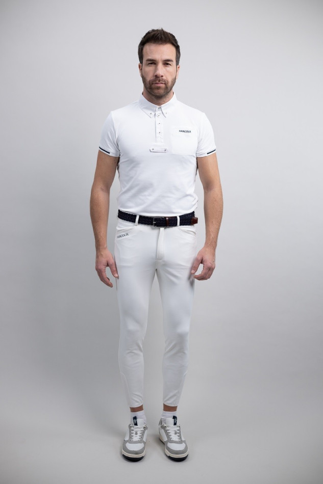 Costaso Pantalon &eacute;quitation fix system grip - Blanc