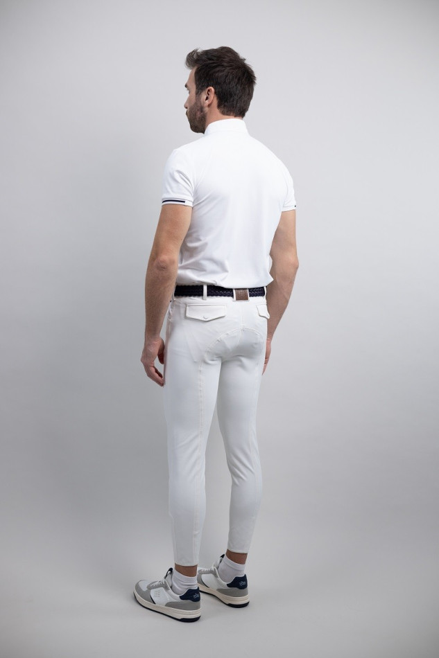 Costaso Pantalon &eacute;quitation fix system grip - Blanc