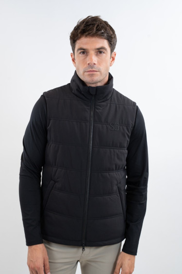 Flair Sleeveless Vest - Black (Black)