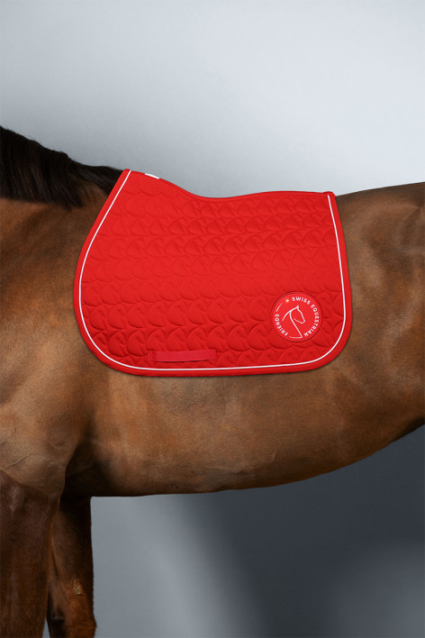 Paradiso Tapis de Selle SWISS EQUESTRIAN FRIENDS - Rouge