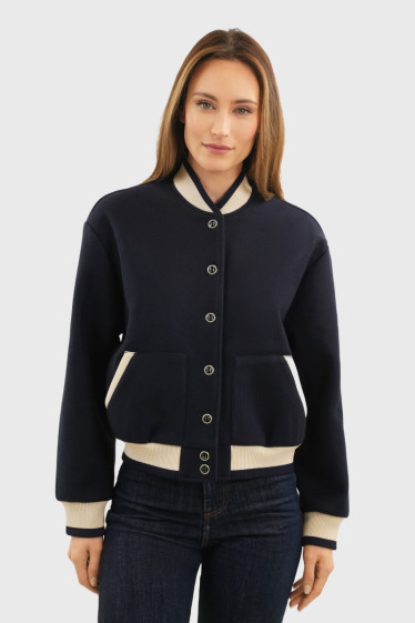 Beryl Women's Bomber - Navy