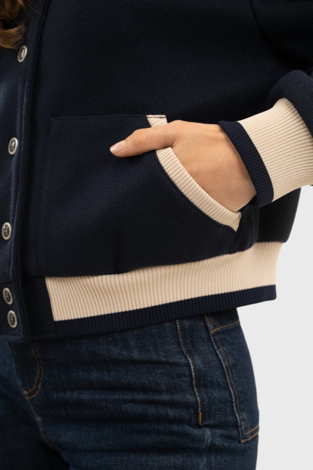 Beryl Women's Bomber - Navy