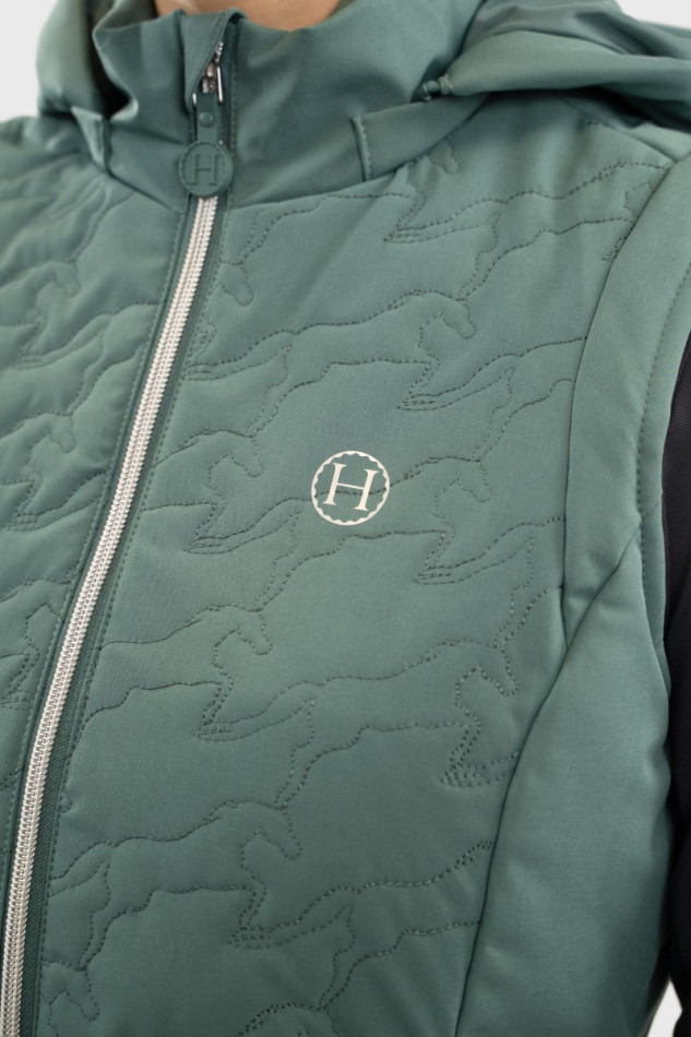 Betty Sleeveless cardigan - Peacock