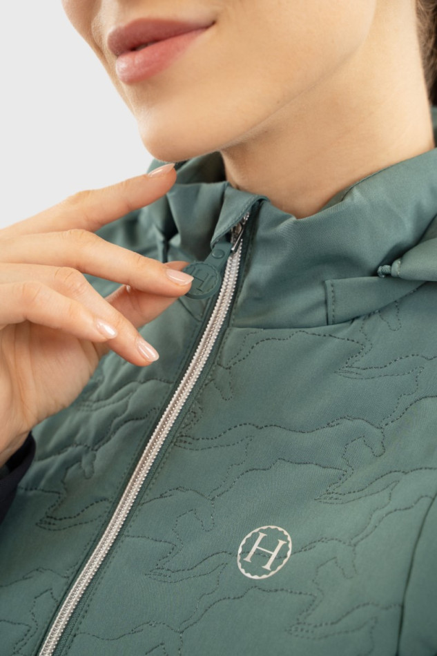 Betty Sleeveless cardigan - Peacock