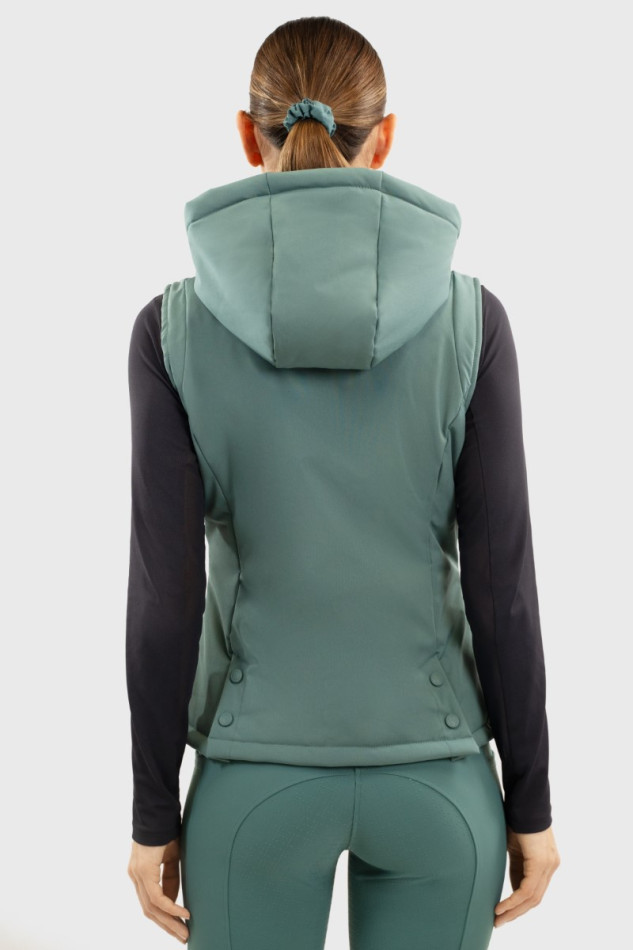 Betty Sleeveless cardigan - Peacock