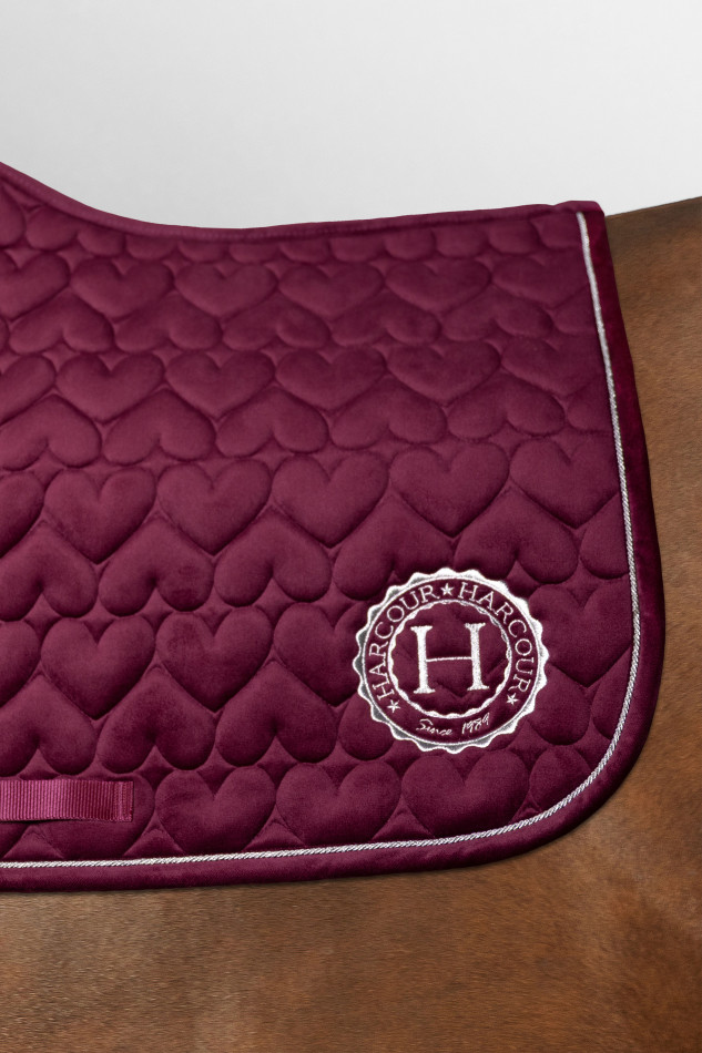 Tapis de selle Salvina bordeaux, poney Tapis de selle Salvina bordeaux, poney