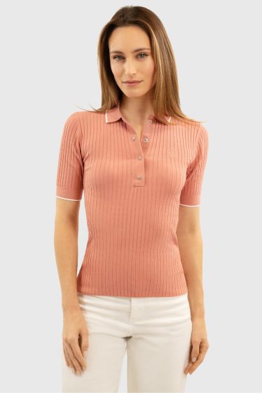 Bethanie Women's Polo - Aurora Pink