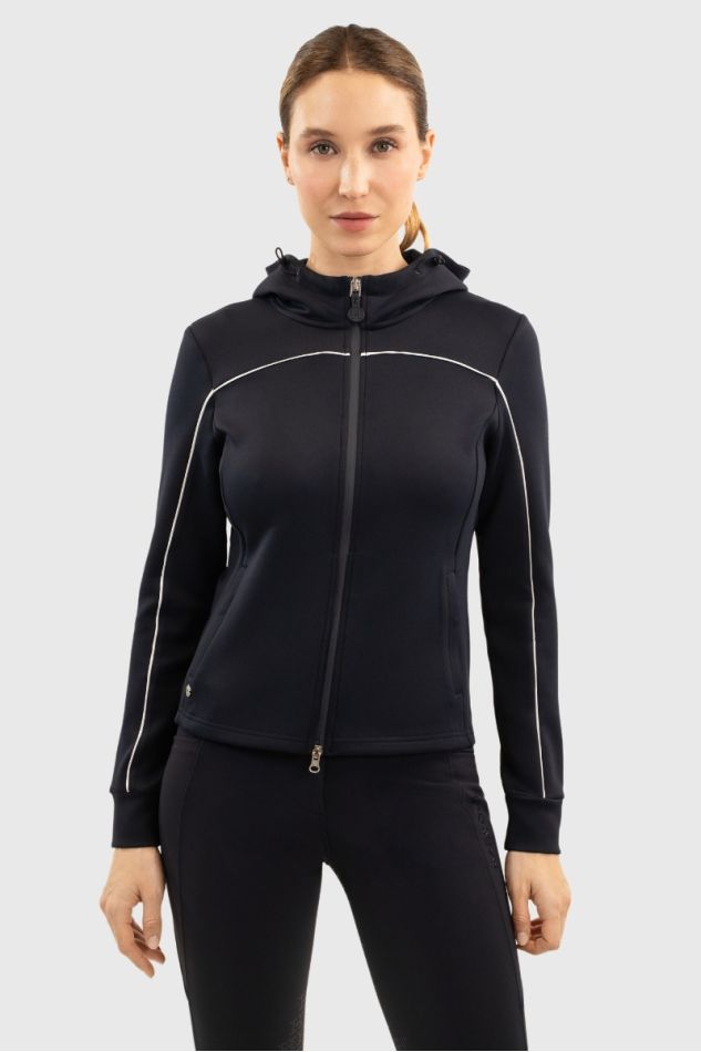 Bryssea Zip Sweat - Navy