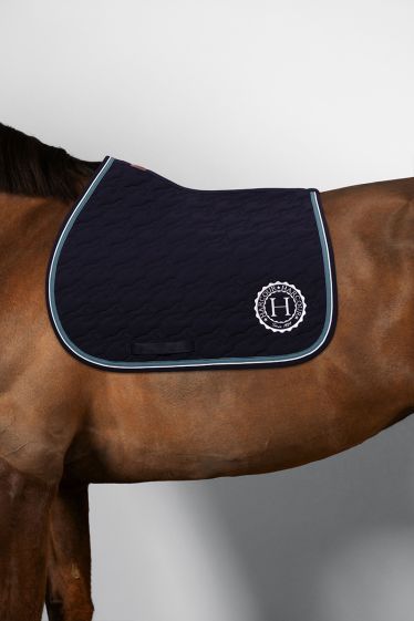 Belle Saddle Pad - Navy