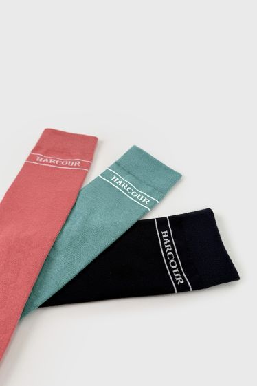 Beeges Socks - Navy/Peacock/Grapefruit