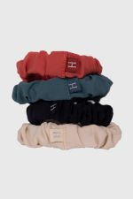 Bibi elastiques pour cheveux (pack de 4) - Navy/Shell/Peacock/Grapefruit Bibi elastiques pour cheveux (pack de 4) - Navy/Shell/Peacock/Grapefruit