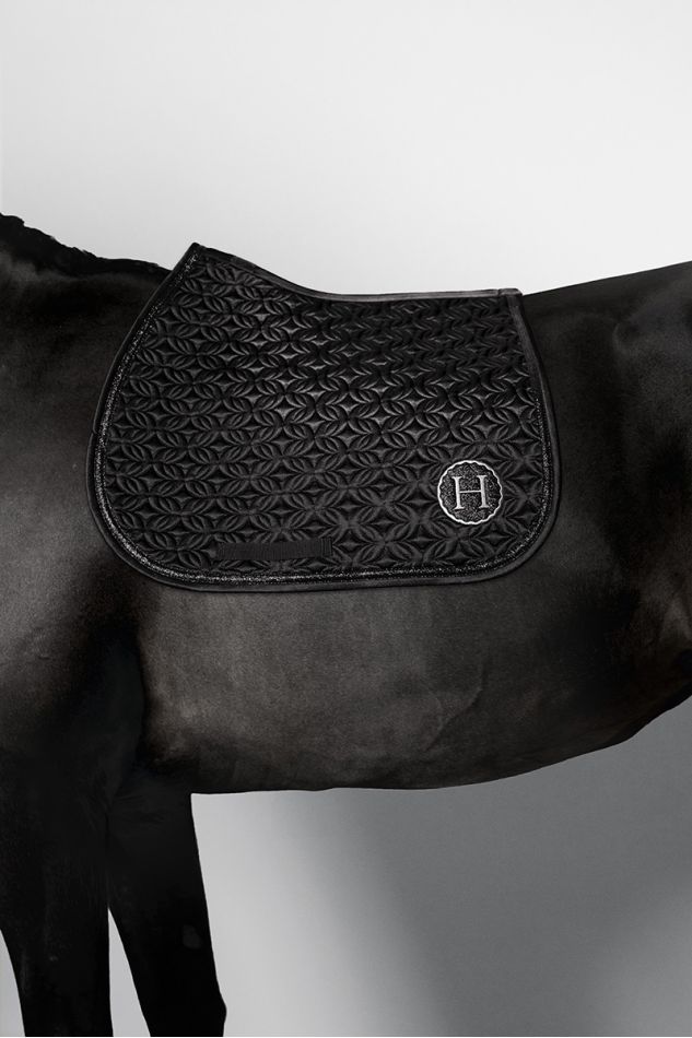 Ames C&oelig;urs Tapis de selle - Noir