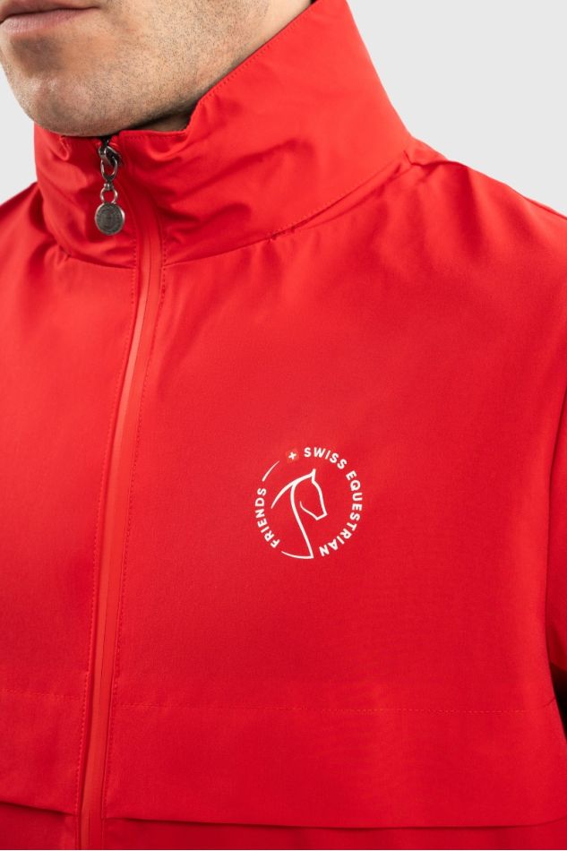 Fribirs Blusão corta-vento Unissexo SWISS EQUESTRIAN - Vermelho (Red) Fribirs Blusão corta-vento Unissexo SWISS EQUESTRIAN - Vermelho (Red)