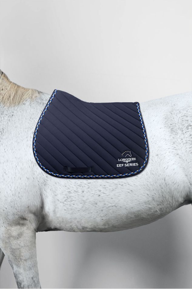Tapis de selle Diamond Quilted Bleu marine - CAVALLERIA TOSCANA Tapis de selle Diamond Quilted Bleu marine - CAVALLERIA TOSCANA