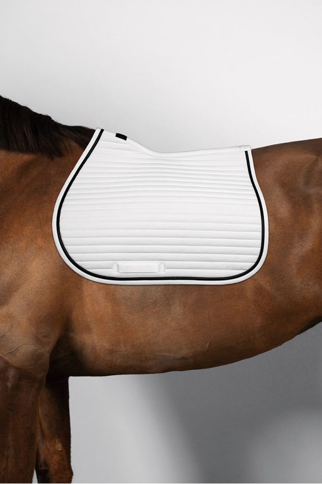 Karembar Tapis de selle personnalisable - Full White