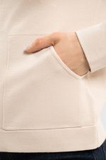 Amelie Sweat com fecho de correr em malha - Concha Amelie Sweat com fecho de correr em malha - Concha