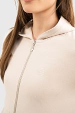 Amelie Felpa zippata in maglia - Coquillage Amelie Felpa zippata in maglia - Coquillage