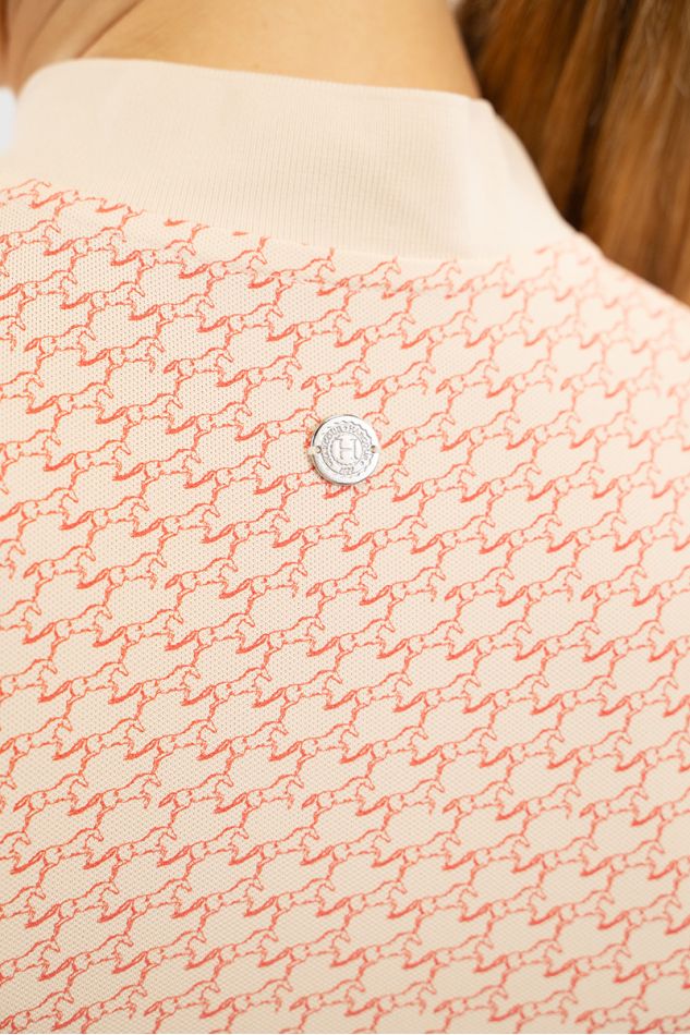 Tess Technical Polo - Jump Shell Grapefruit Tess Technical Polo - Jump Shell Grapefruit