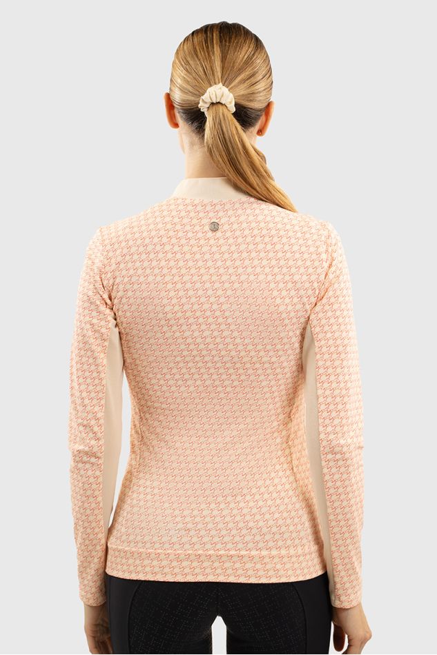 Tess Technical Polo - Jump Shell Grapefruit Tess Technical Polo - Jump Shell Grapefruit