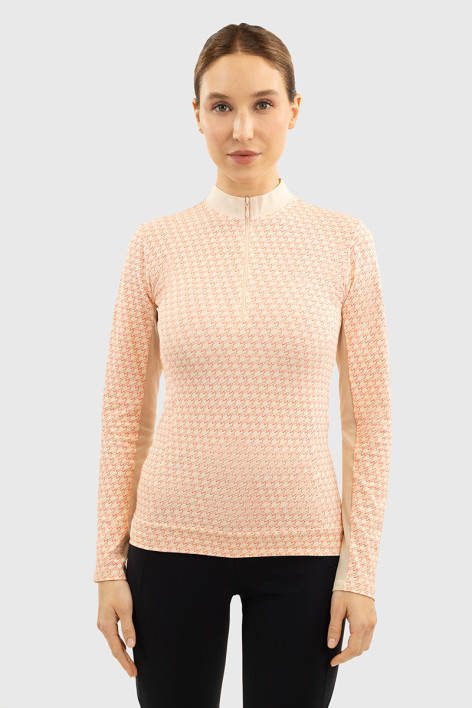 Tess Technical Polo - Jump Shell Grapefruit