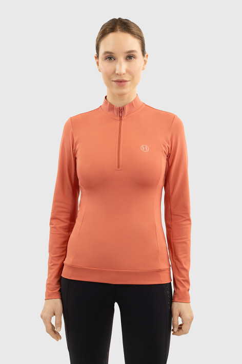 Tess Technical Polo - Grapefruit