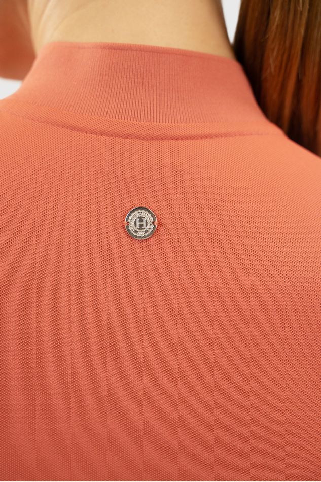 Tess Technical Polo - Grapefruit Tess Technical Polo - Grapefruit