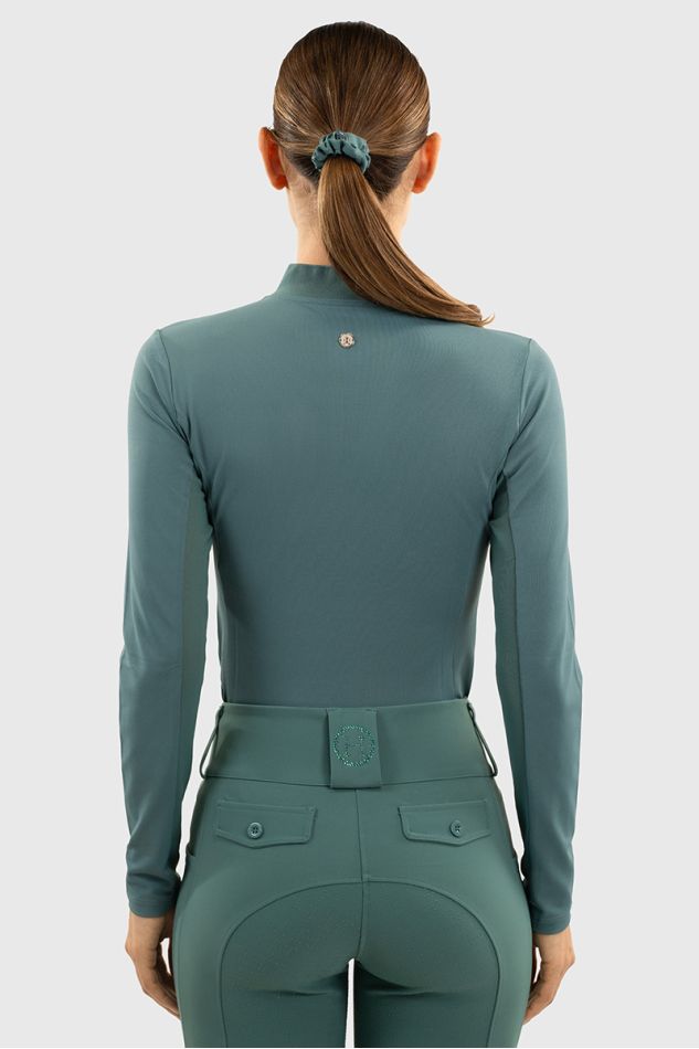 Tess Technical Polo - Peacock Tess Technical Polo - Peacock
