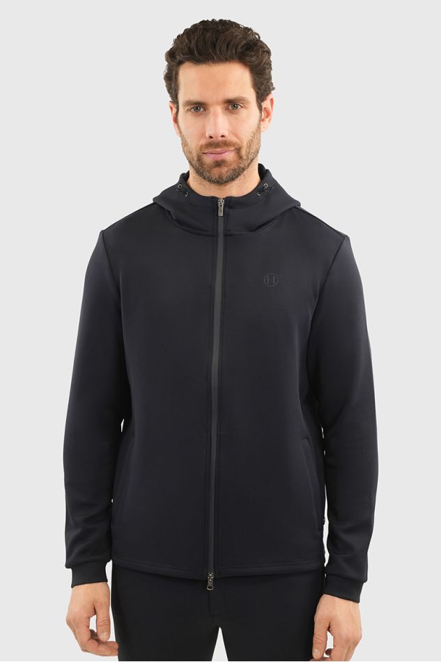 Sweat com fecho Bryss - Azul-marinho Sweat com fecho Bryss - Azul-marinho