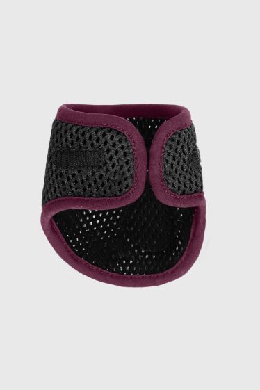 Darial Interchangeable liners for 3D mesh velvet shelled fetlock boots - Noir(Black)/Burgundy