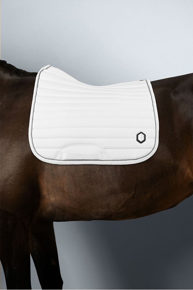 Don Juan Schokdempend dressagezadeldoek Latex - Blanc (White)