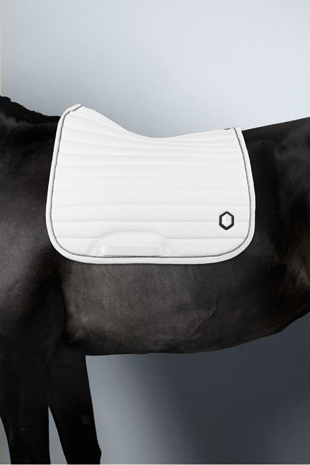 Don Juan Manta de sela Dressage amortecedora Látex - Branco (White) Don Juan Manta de sela Dressage amortecedora Látex - Branco (White)