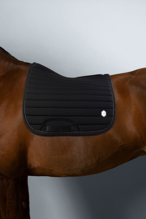 Don Juan Tapis de selle Dressage amortecedor Látex - Preto (Black)