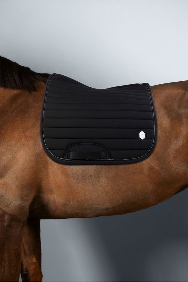 Don Juan Manta de sela Dressage amortecedora Látex - Preto (Black) Don Juan Manta de sela Dressage amortecedora Látex - Preto (Black)