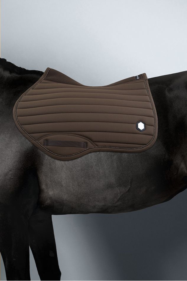 Donatello Latex shock-absorbing Saddle Pad - Brown (Brown)