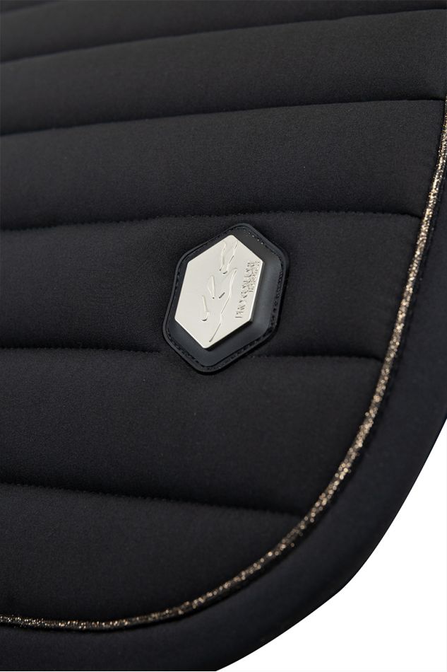Donatello Latex Shock-Absorbing Saddle Pad - Black (Black) Donatello Latex Shock-Absorbing Saddle Pad - Black (Black)