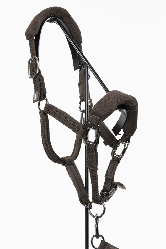 Dorai Ergonomic Mesh Halter Set and Lead Rope - Brown (Brown) Dorai Ergonomic Mesh Halter Set and Lead Rope - Brown (Brown)