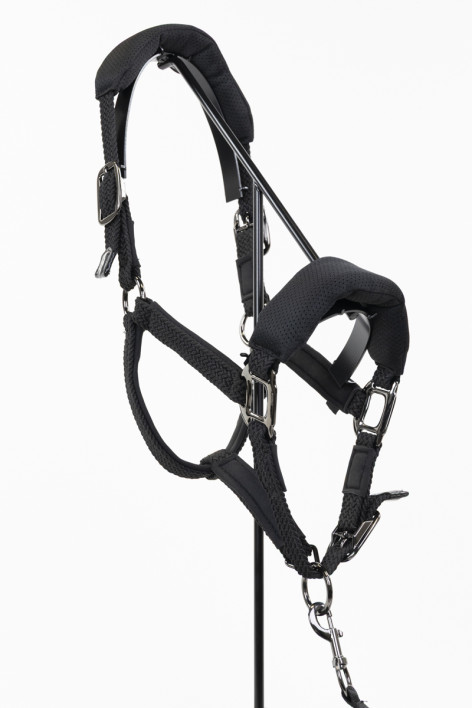 Dorai Set Cabeçada ergonómica em mesh e guia - Preto (Black)
