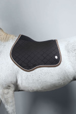 Dynamix Tapis de selle Mesh velours 3D - Noir(Black)/Brown Dynamix Tapis de selle Mesh velours 3D - Noir(Black)/Brown