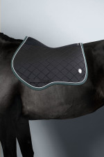 Dynamix 3D Mesh Velvet Saddle Pad - Black/Jungle Green Dynamix 3D Mesh Velvet Saddle Pad - Black/Jungle Green