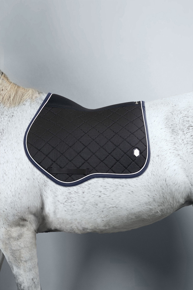 Dynamix Tapis de selle Mesh veludo 3D - Preto (Black)/Navy Dynamix Tapis de selle Mesh veludo 3D - Preto (Black)/Navy