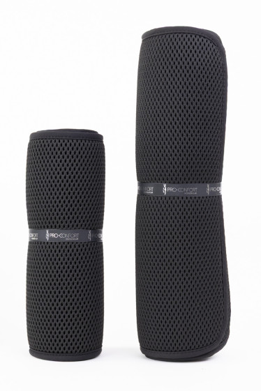 Pilmi Set de 4 sub-vendas 3D mesh terciopelo - Negro (Black)