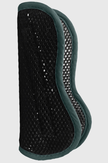Kalou Forro de protecciones coquilladas en 3D mesh terciopelo - Negro(Black)/Jungle Green