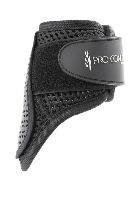 Toscane soepele 3D mesh velours kootbeschermers - Zwart (Black)