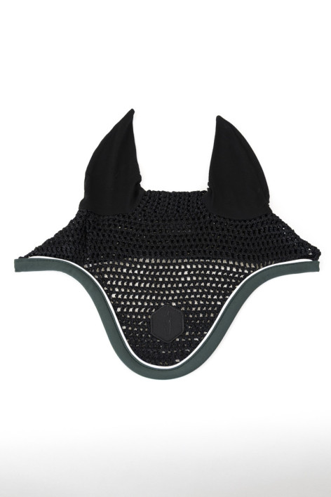 Dynax Horse Fly Veil - Noir(Black)/Jungle Green