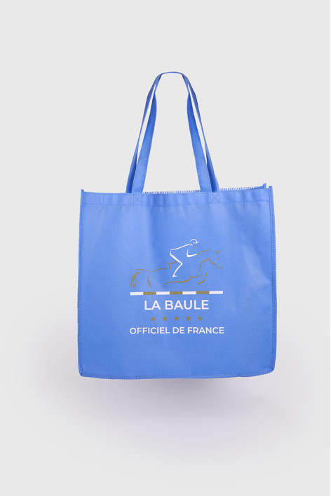 QUOBAG Vliesstofftasche CSIO LA BAULE - Marinière Himmelblau