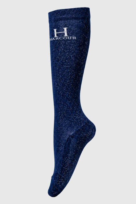 Happy Pailletten-Socken (x2) - Marine