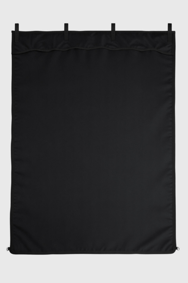 Team customizable stall drape - Black Team customizable stall drape - Black