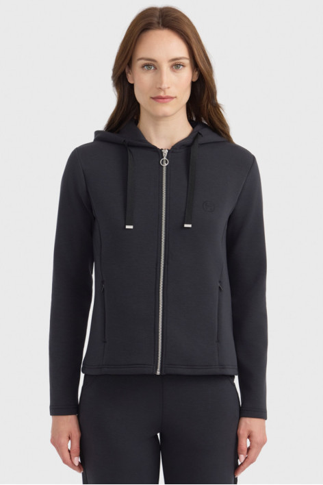 Clarianne sweat zippé - Noir
