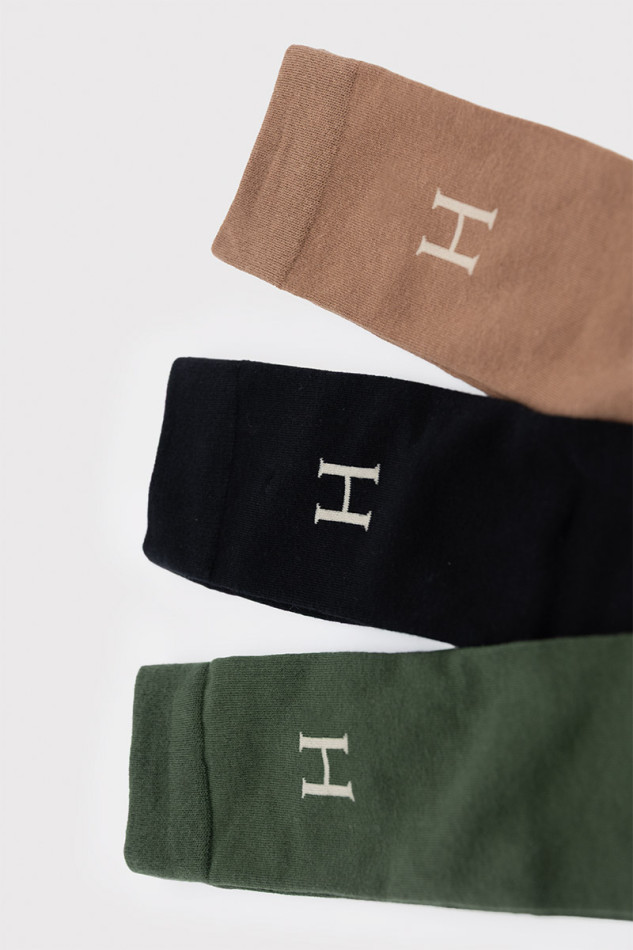 Carly Socks (x3) - Trefle/Noir/Moka