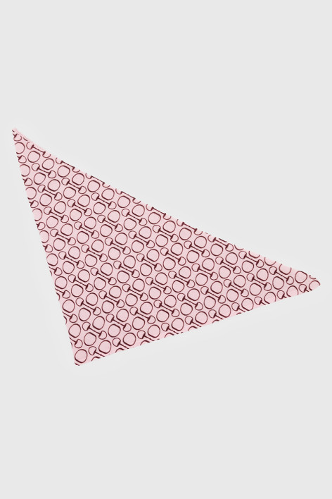 Heritage Foulard – Baby Pink/Burgundy
